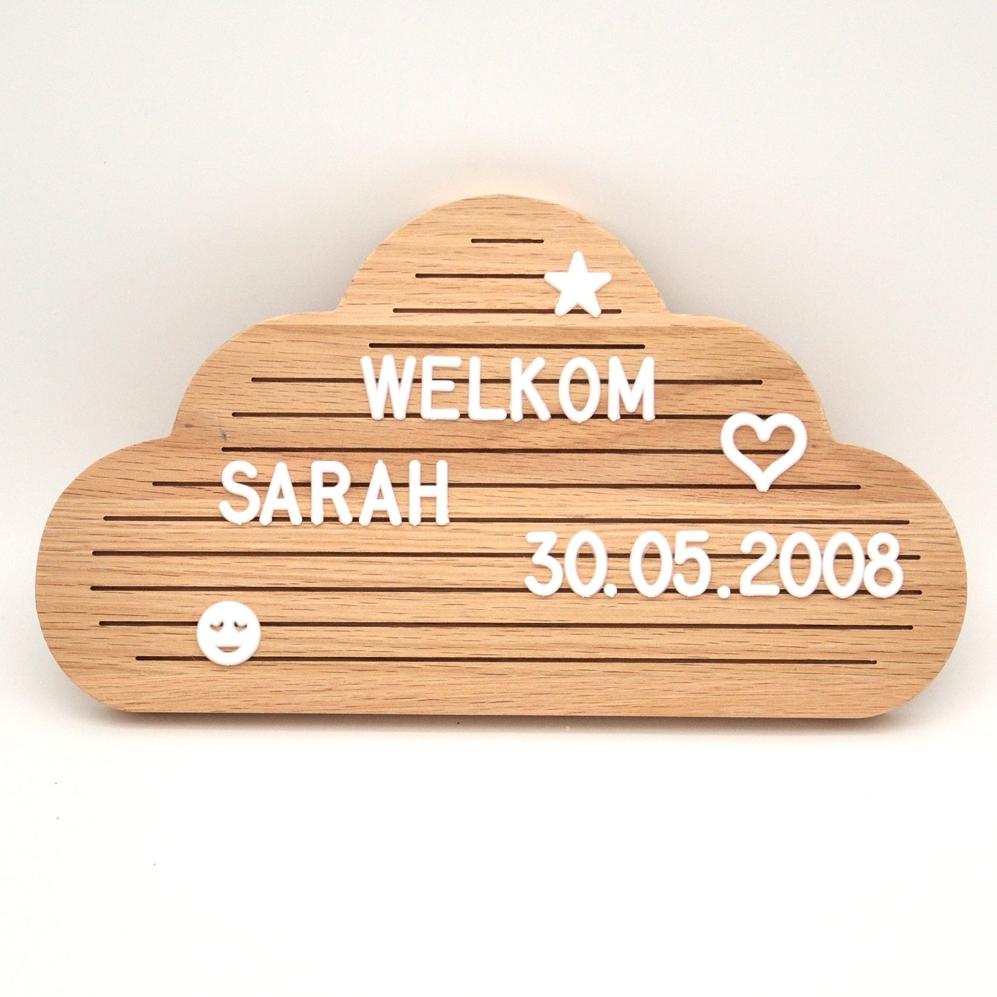 Tableau de lettres Nuage