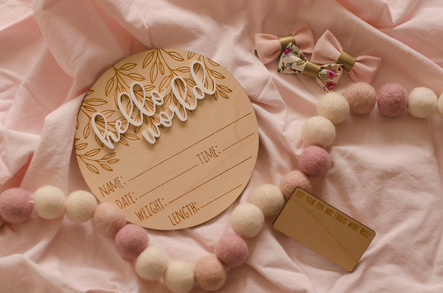 Birth Announcement 'Hello World'